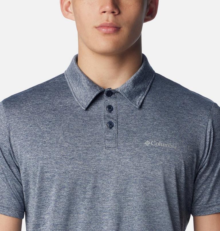 Men's Columbia Hike Technical Polo, Color: Collegiate Navy Heather, image 4