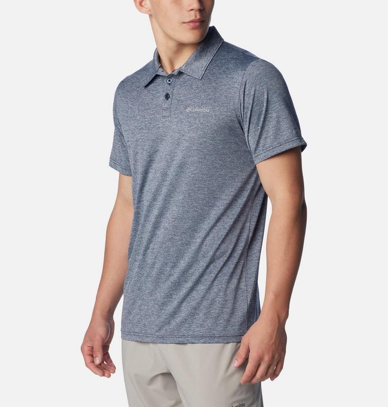 Men's Columbia Hike Technical Polo, Color: Collegiate Navy Heather, image 5