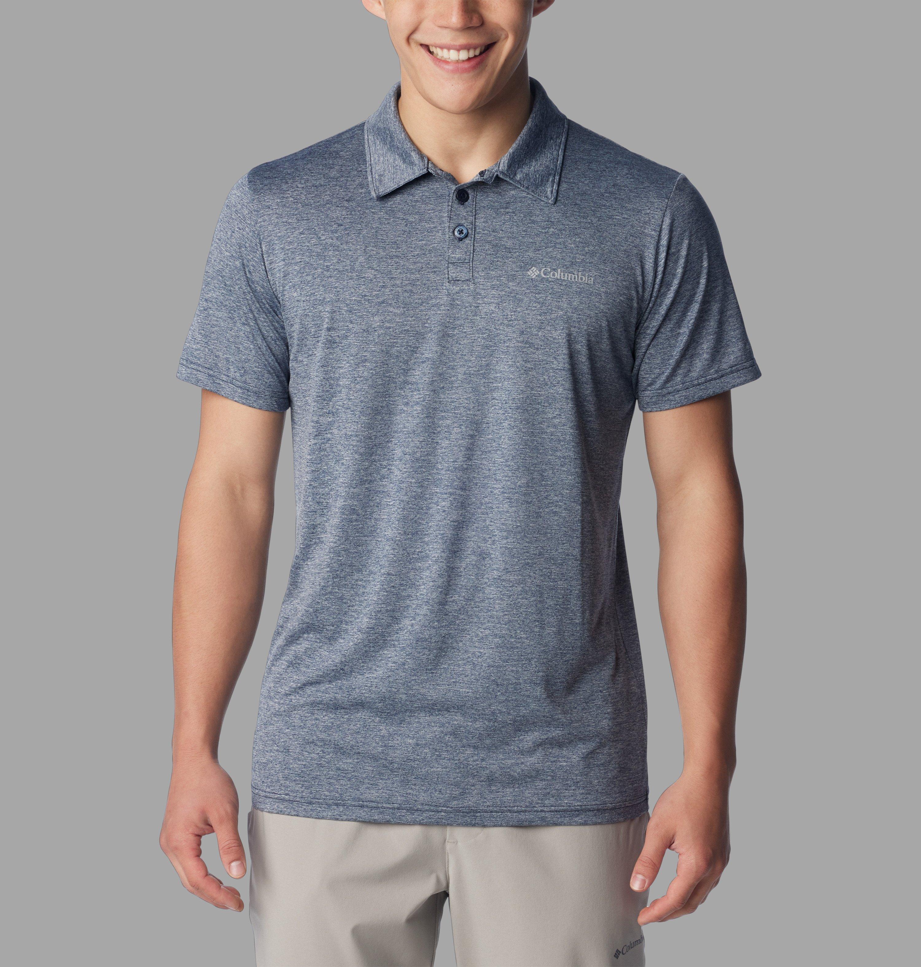 Columbia Sportswear Men's Blue Columbia Hike™ Technical Polo Large