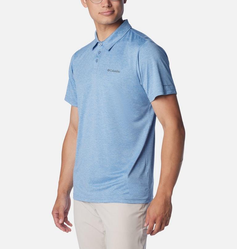 Men's Columbia Hike Technical Polo, Color: Skyler Heather, image 5