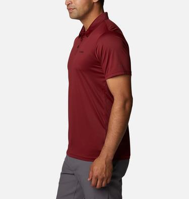 Men's Columbia Hike Technical Polo, Color: Red Jasper, image 3