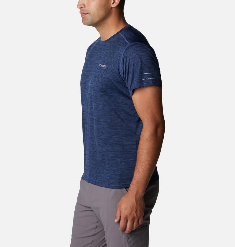 Alpine Chill Zero Short Sleeve Crew, Color: Collegiate Navy Heather, image 3