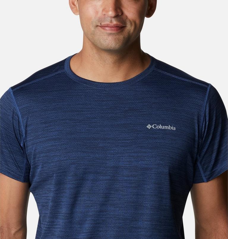 Alpine Chill Zero Short Sleeve Crew, Color: Collegiate Navy Heather, image 4
