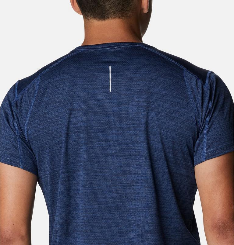 Alpine Chill Zero Short Sleeve Crew, Color: Collegiate Navy Heather, image 5