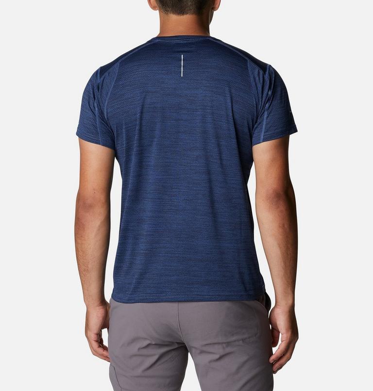 Alpine Chill Zero Short Sleeve Crew, Color: Collegiate Navy Heather, image 2
