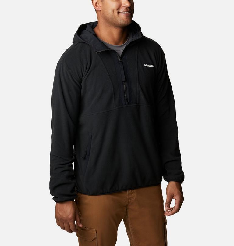 Men’s Backbowl Lite Half Zip Fleece Hoodie, Color: Black, image 5