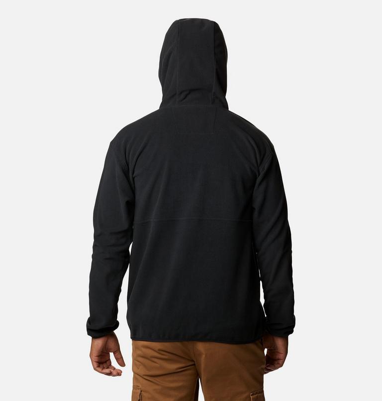 Men’s Backbowl Lite Half Zip Fleece Hoodie, Color: Black, image 2