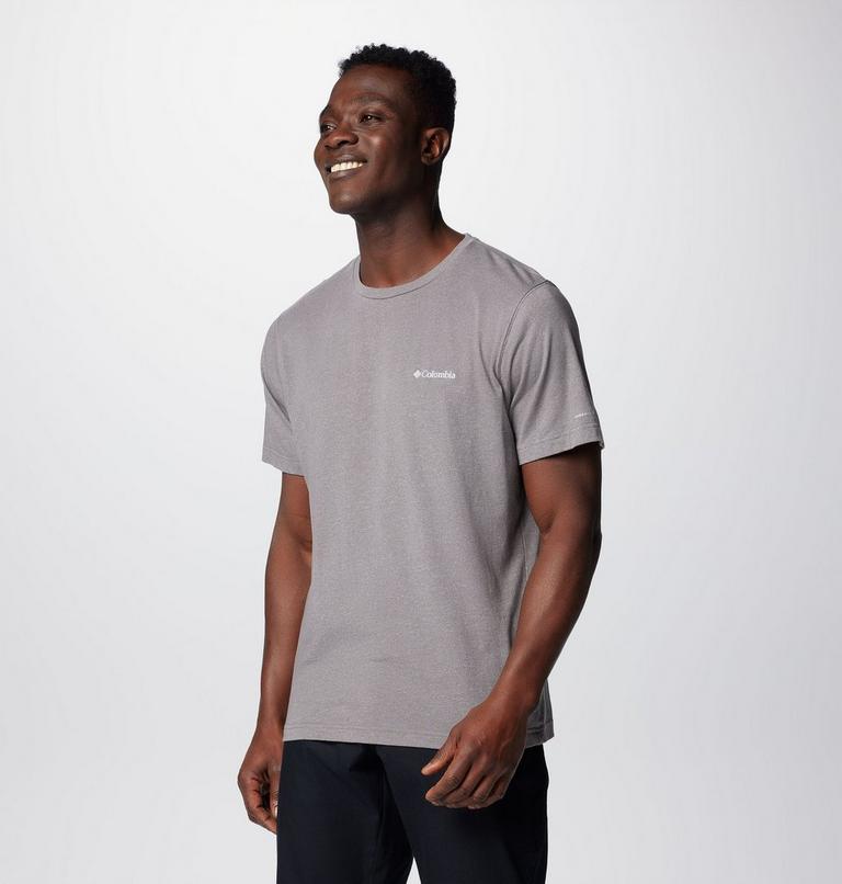 Camiseta de manga corta Thistletown Hills para hombre, Color: City Grey Heather, image 4