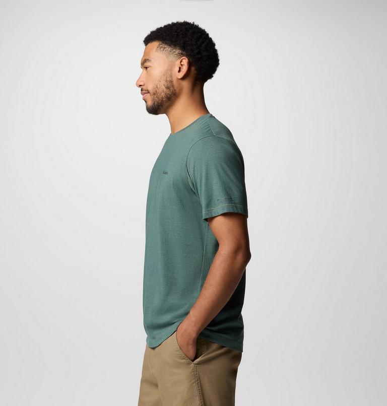 Men's Thistletown Hills Short Sleeve Shirt, Color: Stone Green Heather, image 4