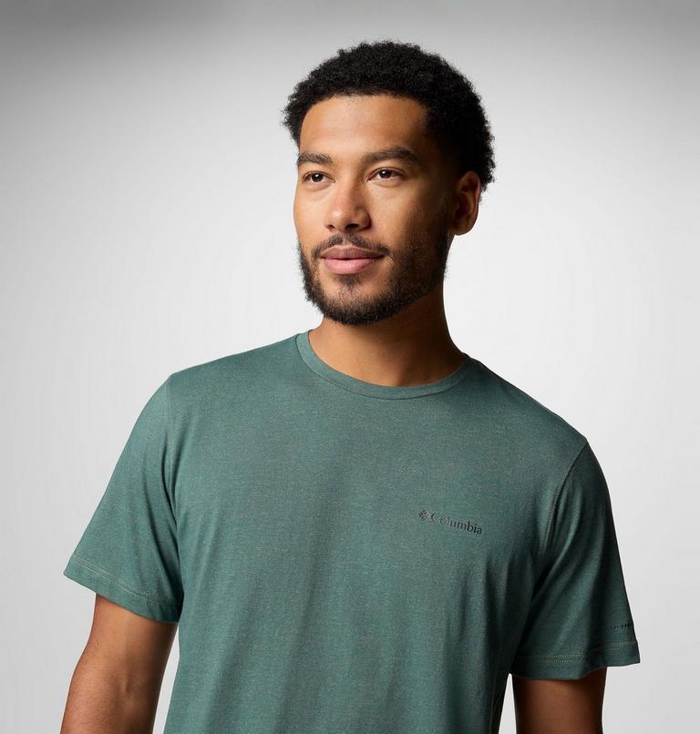 Men's Thistletown Hills Short Sleeve Shirt, Color: Stone Green Heather, image 5