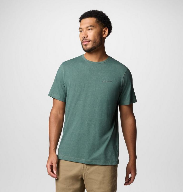 Men's Thistletown Hills Short Sleeve Shirt, Color: Stone Green Heather, image 6