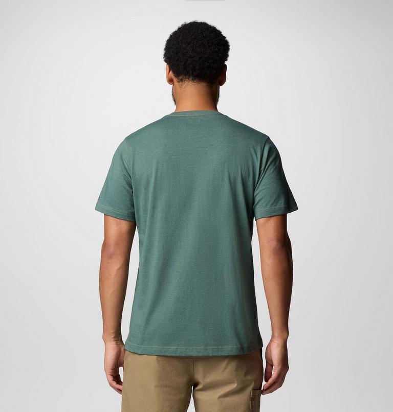 Men's Thistletown Hills Short Sleeve Shirt, Color: Stone Green Heather, image 3