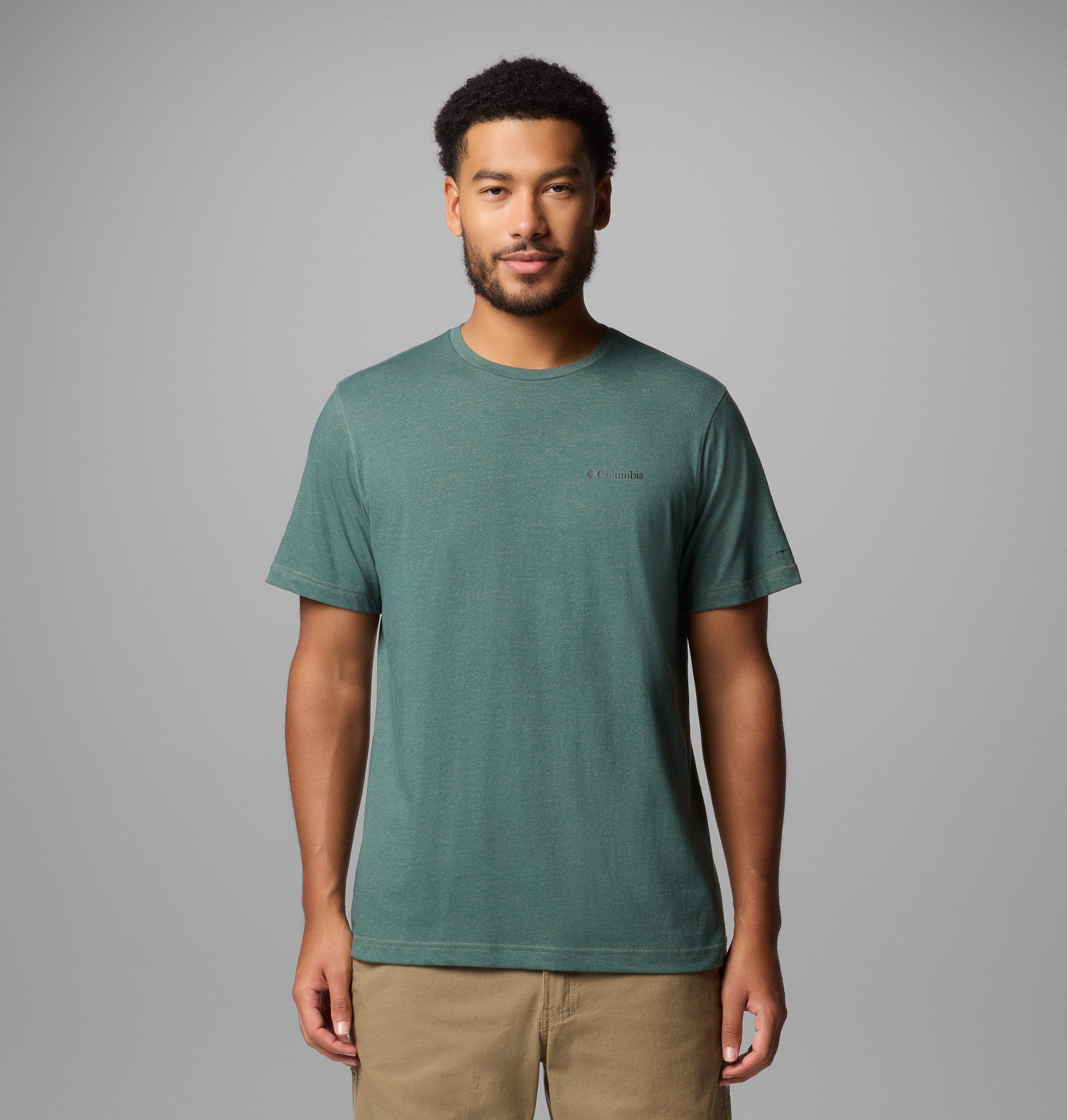 Columbia Sportswear Men's Green Columbia - Thistletown Hills™ Short Sleeve Shirt - Stone Heather Medium