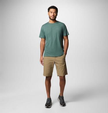 Men's Thistletown Hills Short Sleeve Shirt, Color: Stone Green Heather, image 4