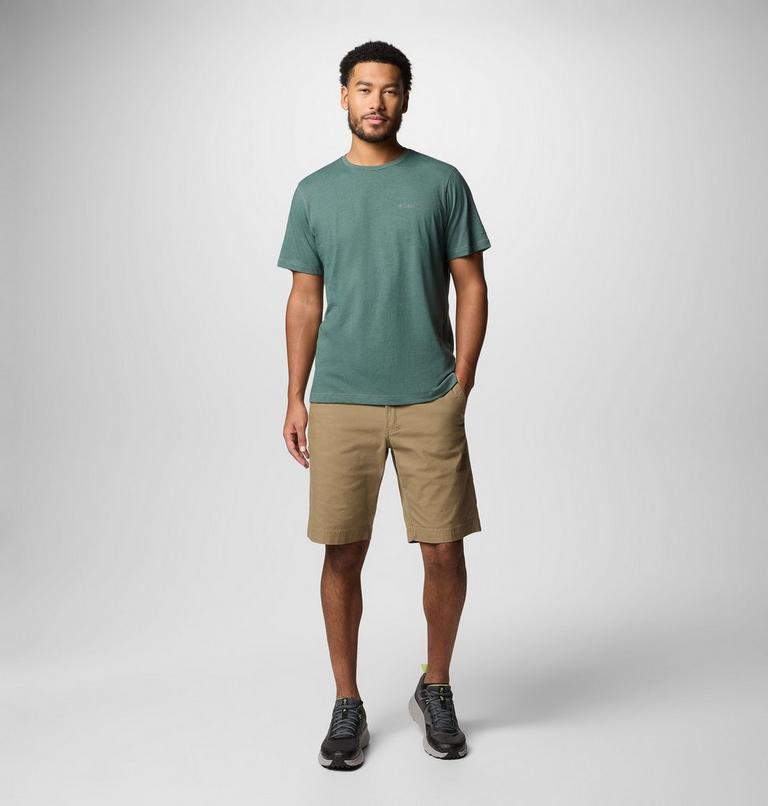 Men's Thistletown Hills Short Sleeve Shirt, Color: Stone Green Heather, image 2