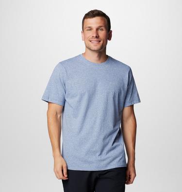 Men's Thistletown Hills Short Sleeve Shirt, Color: Mountain Blue Heather, image 9