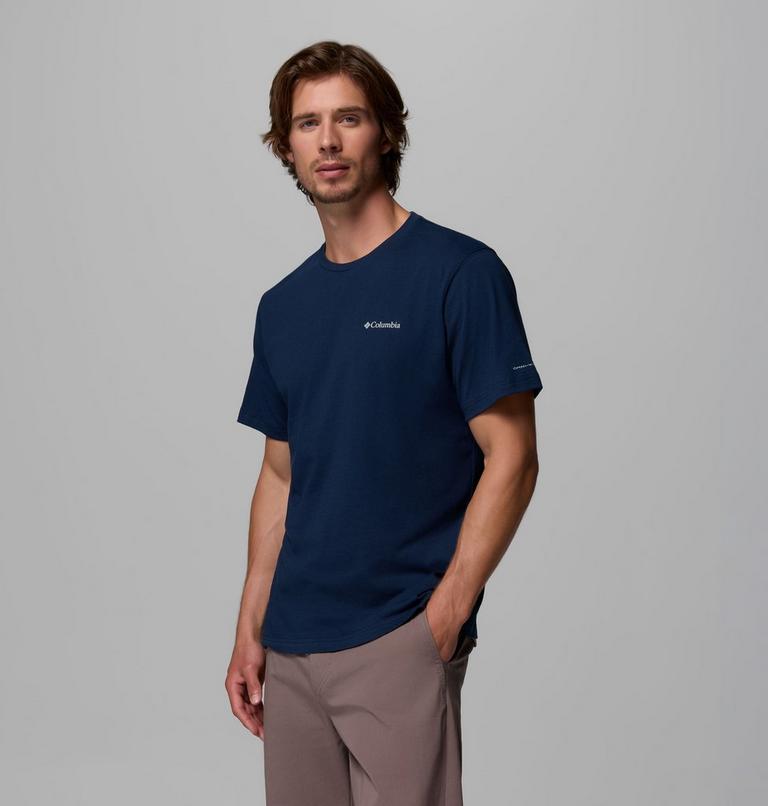 Thistletown Hills Short Sleeve, Color: Collegiate Navy Heather, image 4