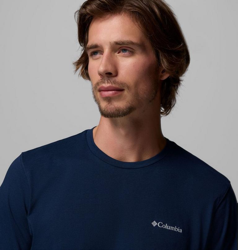 Thistletown Hills Short Sleeve, Color: Collegiate Navy Heather, image 5