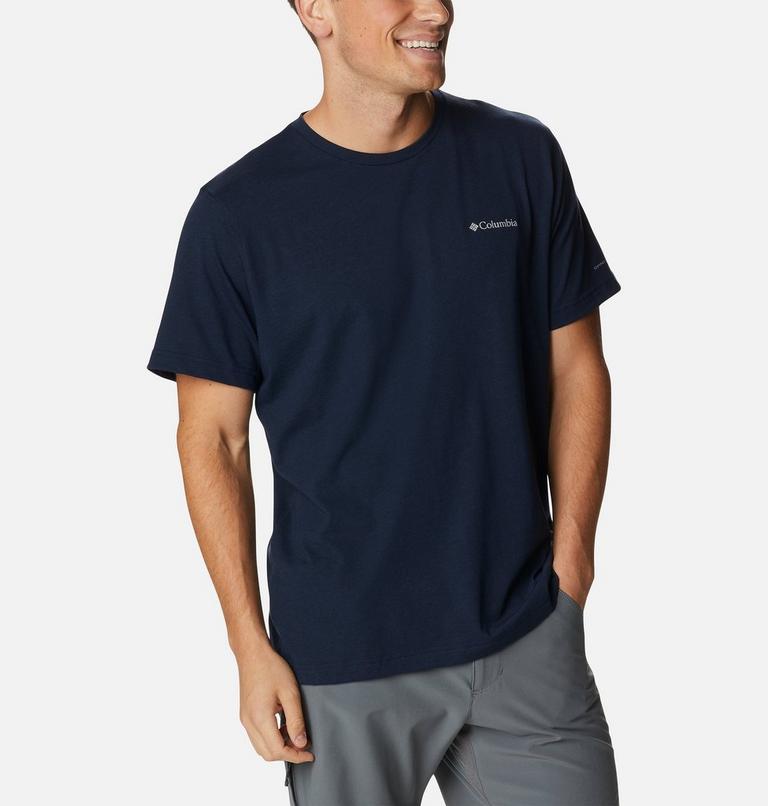 Thistletown Hills Short Sleeve, Color: Collegiate Navy Heather, image 6