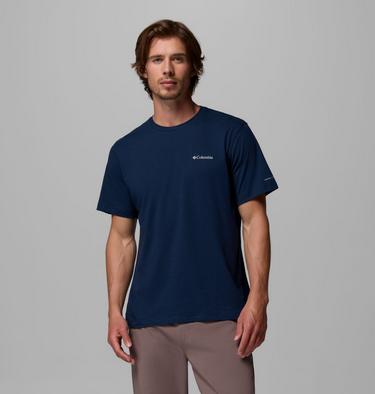 Men's Thistletown Hills Short Sleeve Shirt, Color: Collegiate Navy Heather, image 13