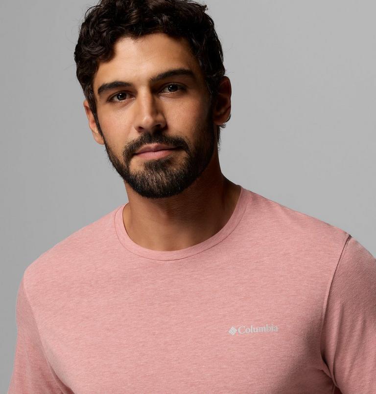 Camiseta de manga corta Thistletown Hills para hombre, Color: Washed Red, Heather, image 5