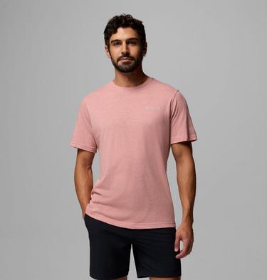 Men's Thistletown Hills Short Sleeve Shirt, Color: Washed Red, Heather, image 7