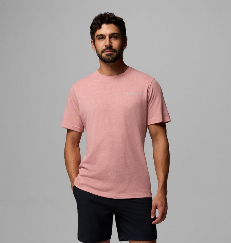 Camiseta de manga corta Thistletown Hills para hombre, Color: Washed Red, Heather, image 1