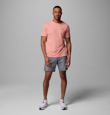 Men's Thistletown Hills Short Sleeve Shirt, Color: Zing Heather, image 2