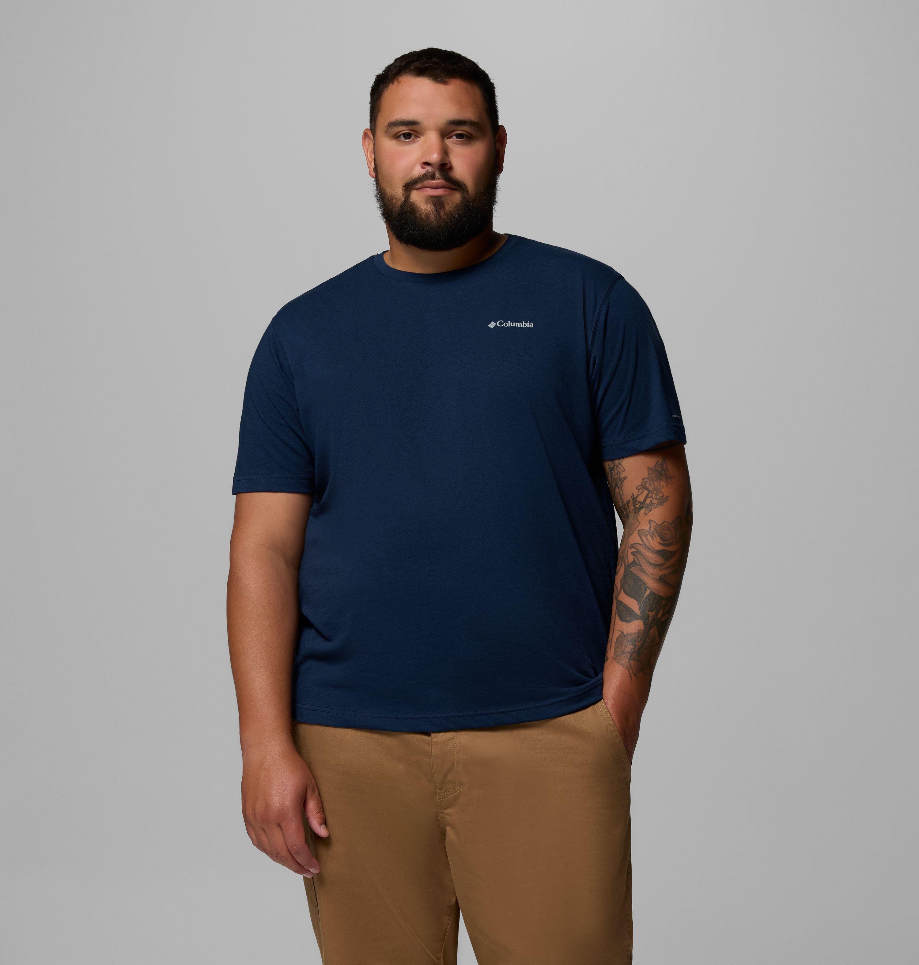 Columbia Sportswear Men's Blue Columbia - Thistletown Hills™ T-Shirt - Extended - Collegiate Navy Heather 6X