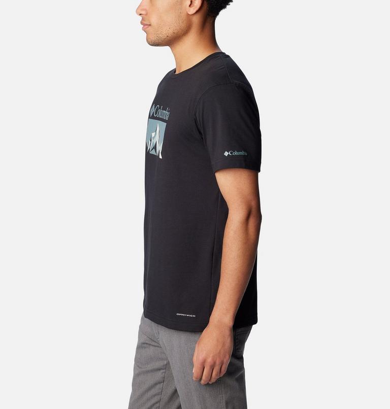 Thistletown Hills  Graphic Short Sleeve, Color: Black, Fractal Peaks, image 3