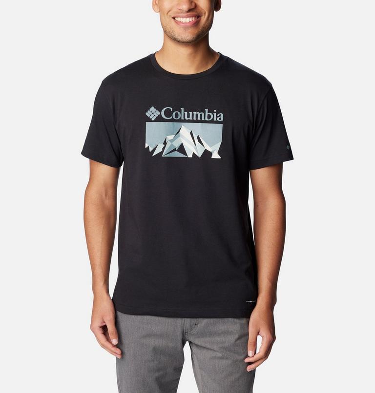 Thistletown Hills  Graphic Short Sleeve, Color: Black, Fractal Peaks, image 1