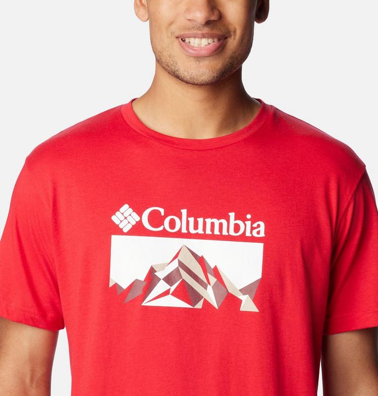 Thistletown Hills  Graphic Short Sleeve, Color: Mountain Red, Fractal Peaks, image 4