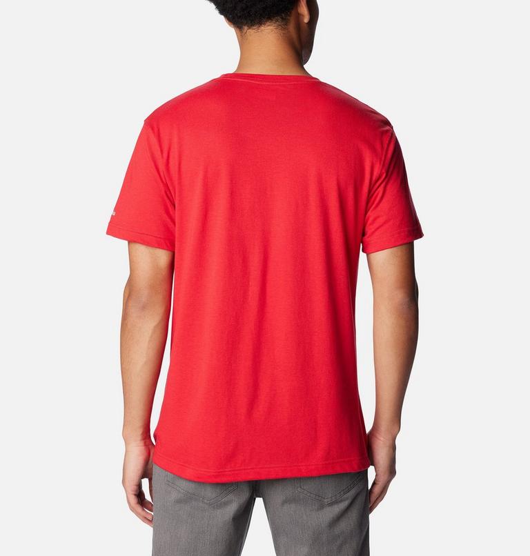 Thistletown Hills  Graphic Short Sleeve, Color: Mountain Red, Fractal Peaks, image 2