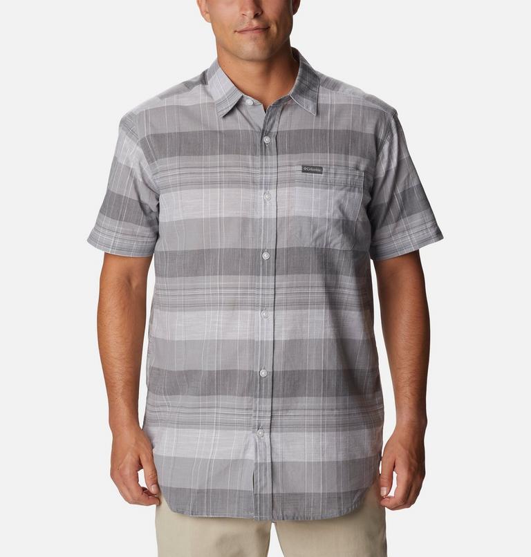 Rapid Rivers Novelty Short Sleeve, Color: Columbia Grey Scattered Stripe, image 1
