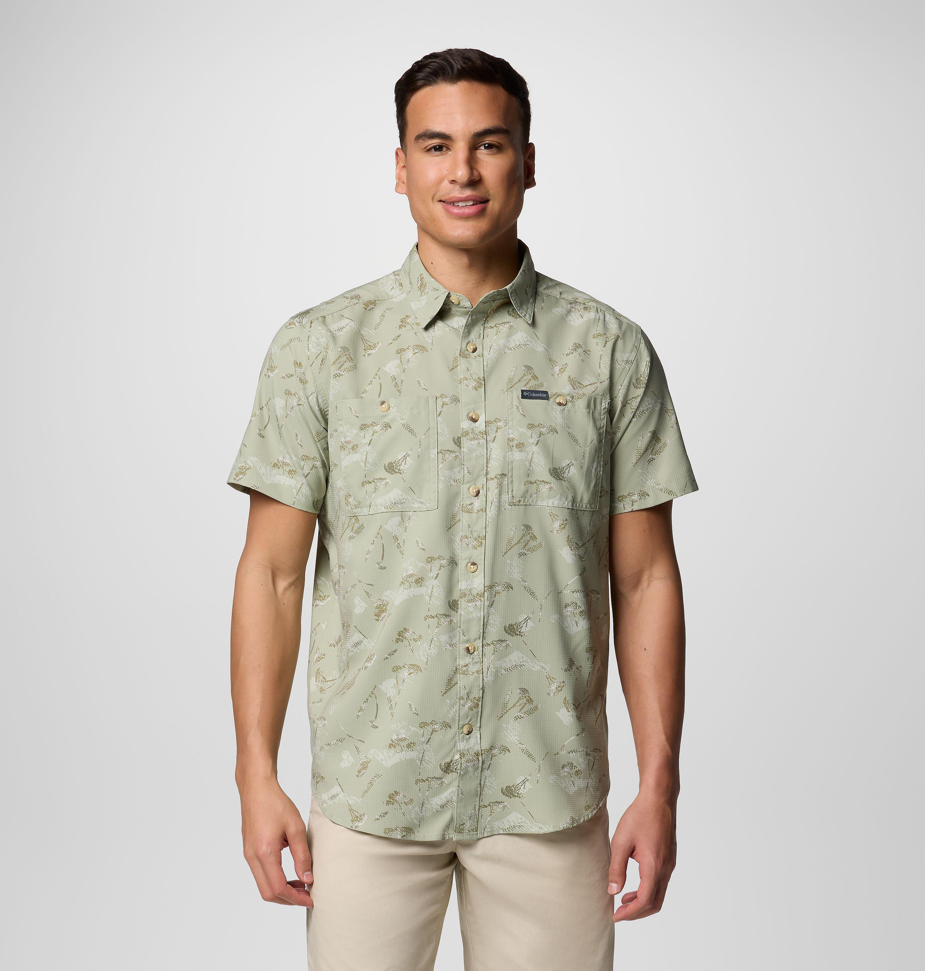 Men's Utilizer Printed Woven Short Sleeve Shirt | Columbia