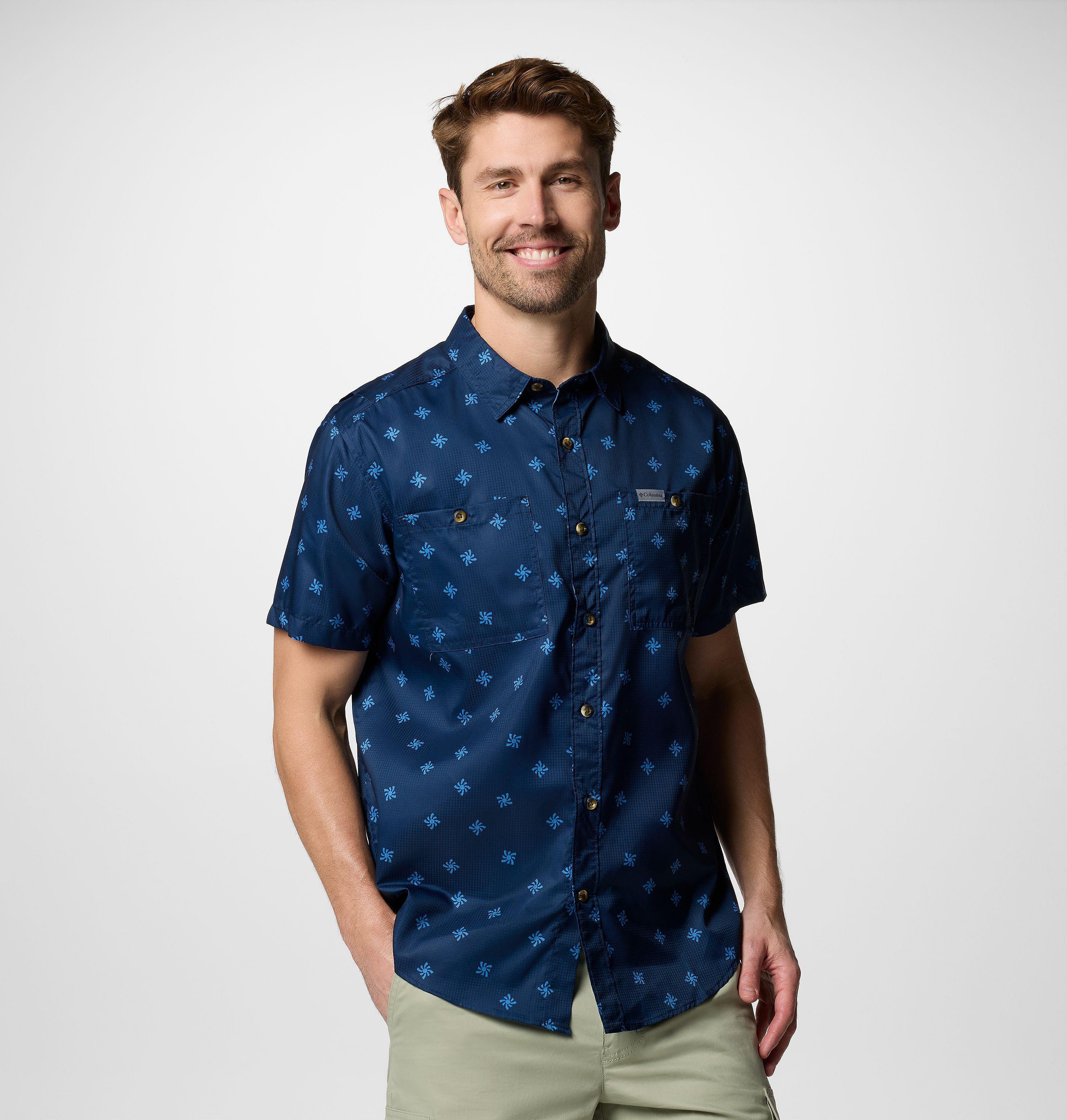 Men's Utilizer Printed Woven Short Sleeve Shirt | Columbia