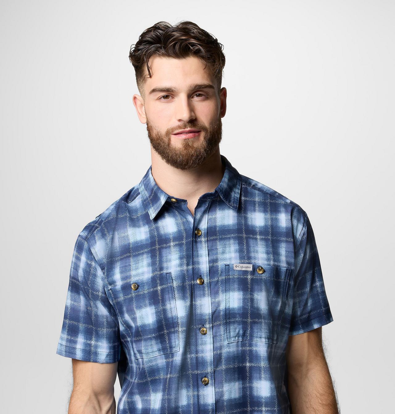 Men's Utilizer™ Printed Woven Short Sleeve Shirt | 473 | XXL 4