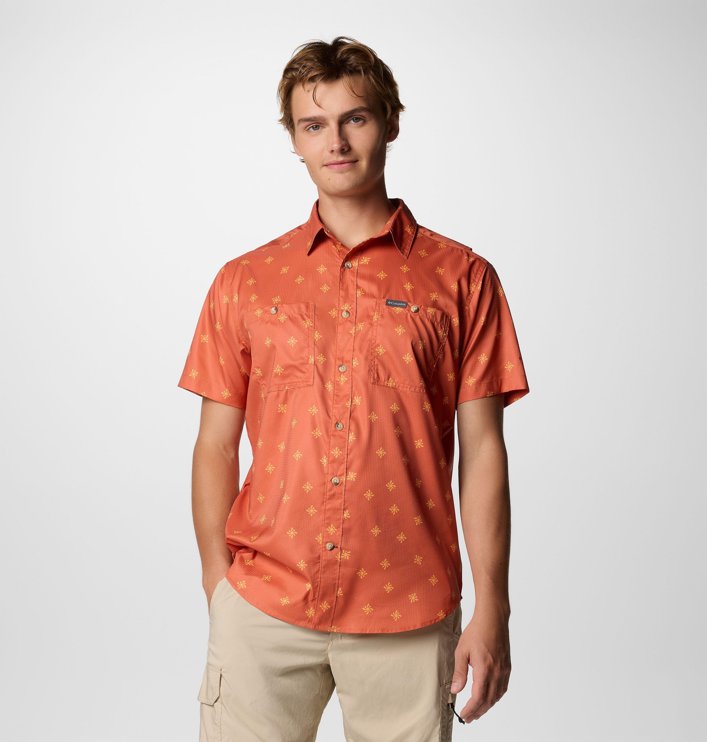 Men's Utilizer Printed Woven Short Sleeve Shirt | Columbia