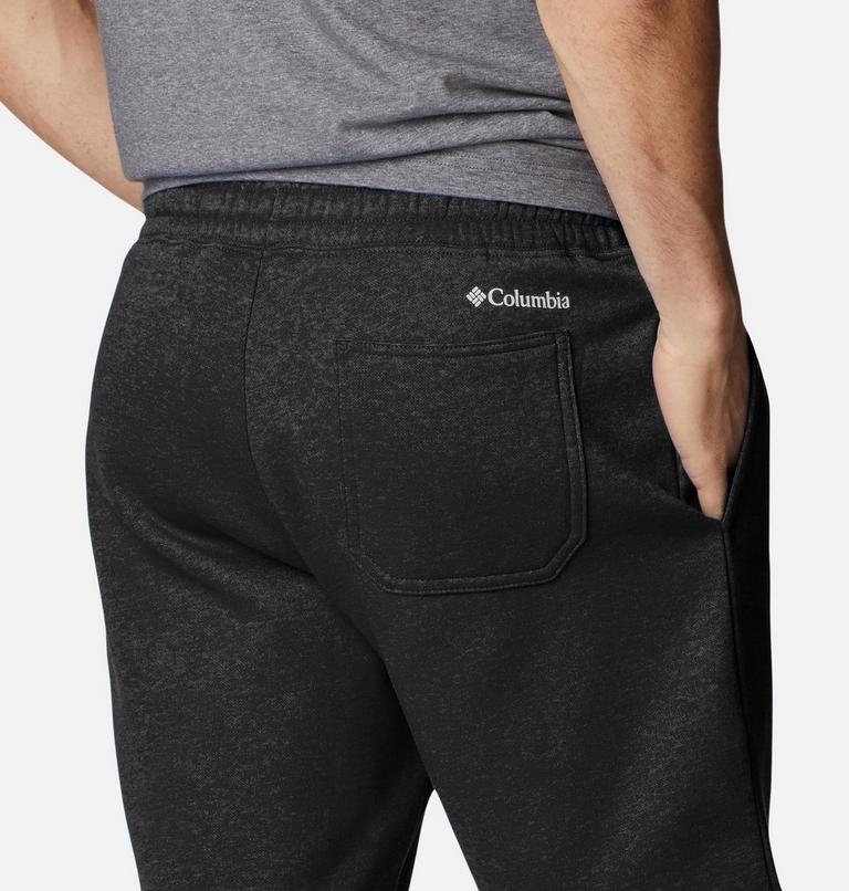 Men's Columbia Trek Fleece Shorts, Color: Black, White Vertical Logo , image 5