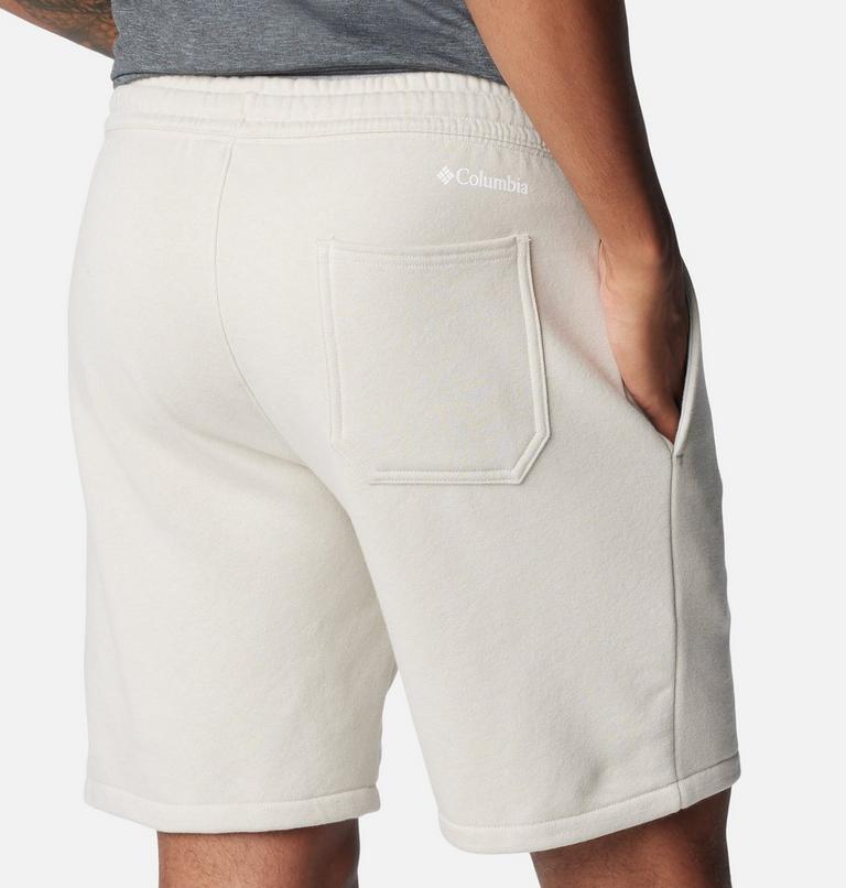 Men's Columbia Trek Fleece Shorts, Color: Dark Stone, White Vertical Logo, image 5