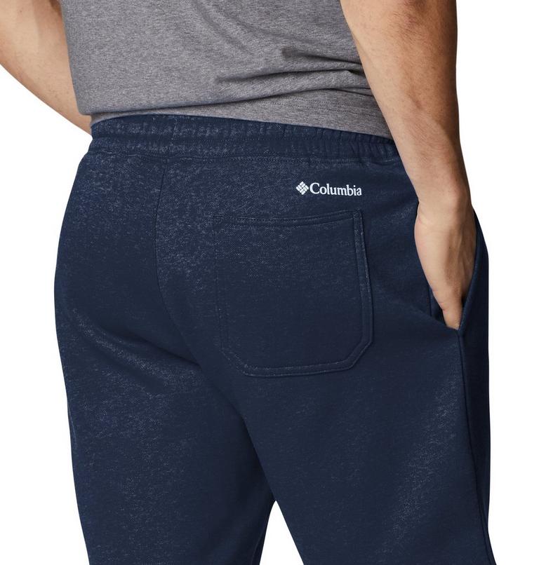 Men's Columbia Trek Fleece Shorts, Color: Collegiate Navy, White Vertical Logo , image 5