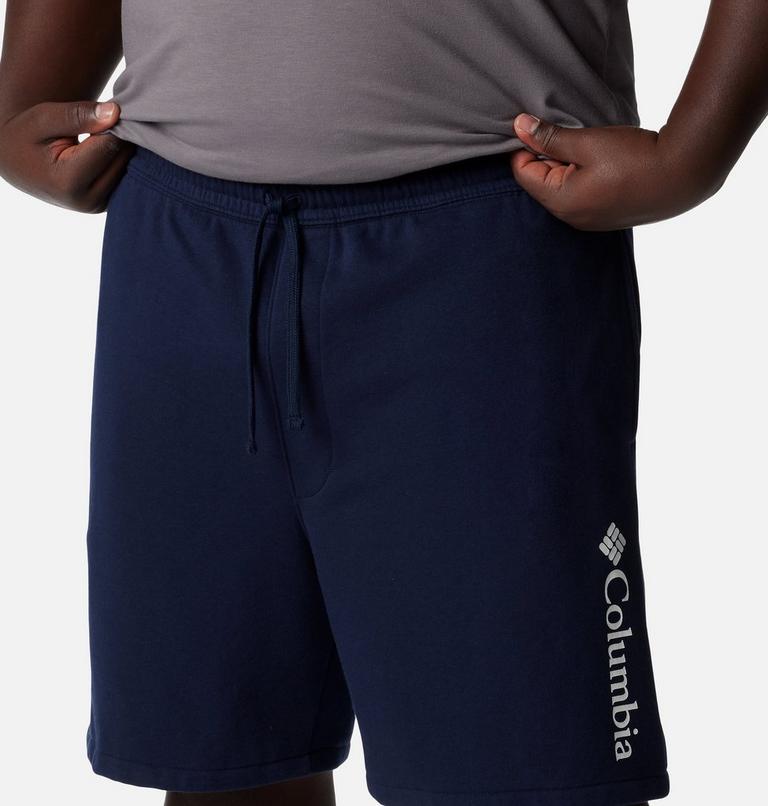 Men's Columbia Trek Fleece Shorts - Extended Size, Color: Collegiate Navy, White Vertical Logo , image 4