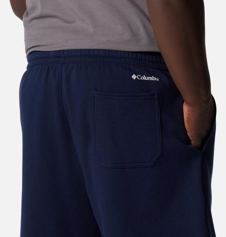 Men's Columbia Trek Fleece Shorts - Extended Size, Color: Collegiate Navy, White Vertical Logo , image 5