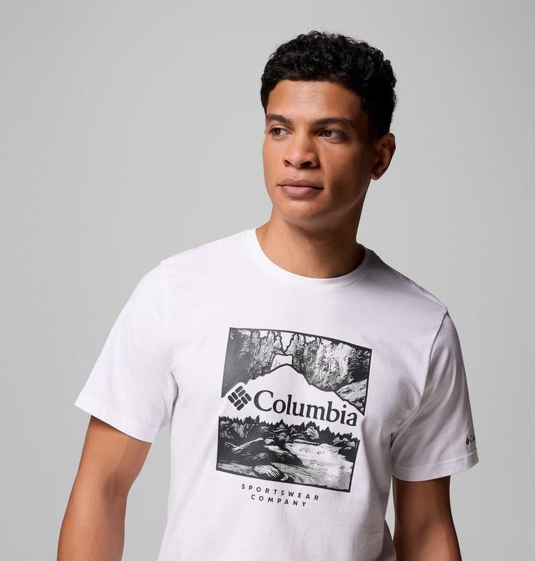 Camiseta con logotipo de temporada CSC para hombre, Color: White, Waterscape, image 5