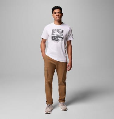 Men’s CSC Graphic Casual Organic Cotton T-shirt, Color: White, Waterscape, image 10