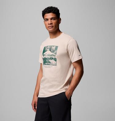 Men’s CSC Graphic Casual Organic Cotton T-shirt, Color: Dark Stone, Waterscape, image 4