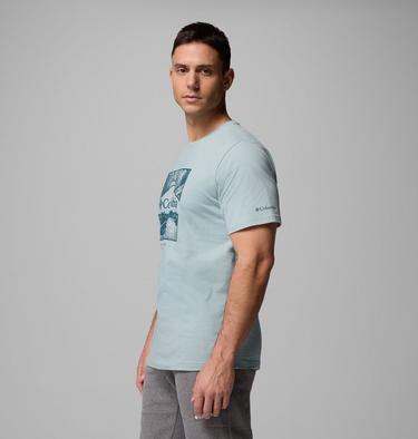 Men’s CSC Graphic Casual Organic Cotton T-shirt, Color: Crushed Blue, Waterscape, image 8
