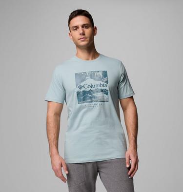 Men’s CSC Graphic Casual Organic Cotton T-shirt, Color: Crushed Blue, Waterscape, image 5