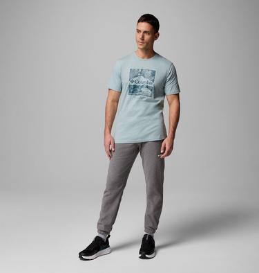 Men’s CSC Graphic Casual Organic Cotton T-shirt, Color: Crushed Blue, Waterscape, image 6