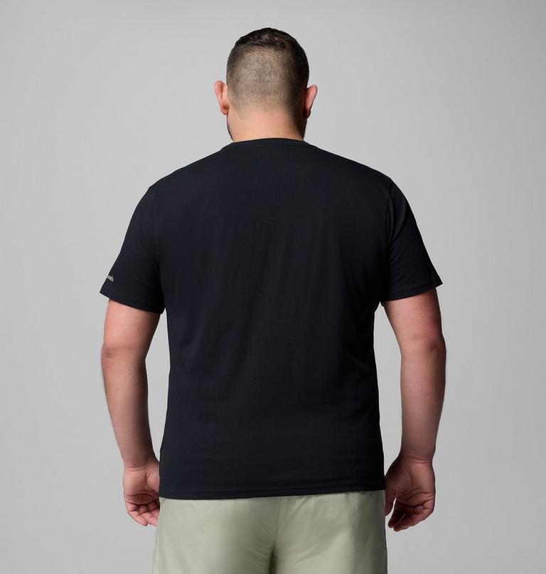 Camiseta informal de algodón orgánico CSC Seasonal Logo para hombre - Talla grande, Color: Black, Branded Peaks, image 3
